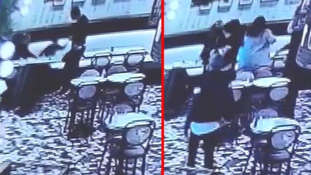 Restoranda otururken çocuğunun gözü önünde boşanmak istediği eşi tarafından dövüldü
