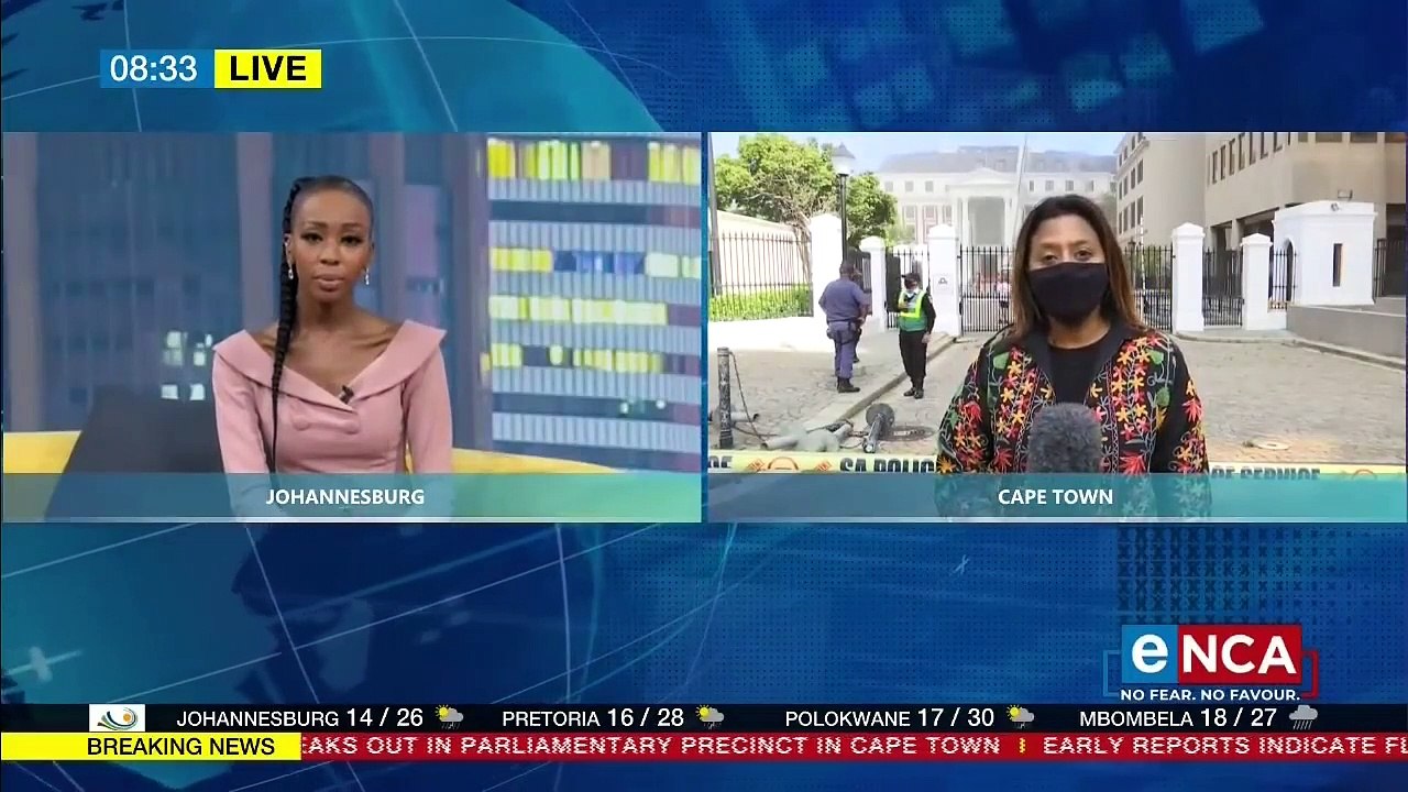 L’enceinte de l’Assemblée nationale où siègent les députés sud-africains au Cap a été entièrement détruite dans un violent incendie qui fait rage depuis ce matin