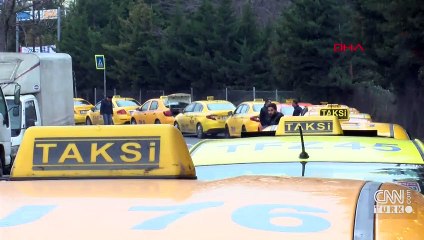 İstanbul'da taksimetre kuyruğu