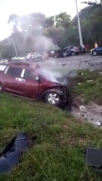 Accidente de tránsito en Autopista Duarte