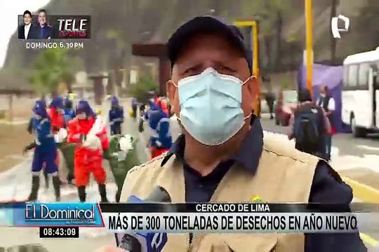 Cercado de Lima: recogen toneladas de basura tras festejos por Año Nuevo