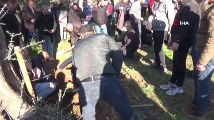 Yıkılan cephe kaplamasının altında kalan Furkan son yolculuğuna uğurlandı