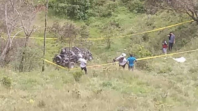 Dos muertos y tres heridos por accidente vial en Guatapé