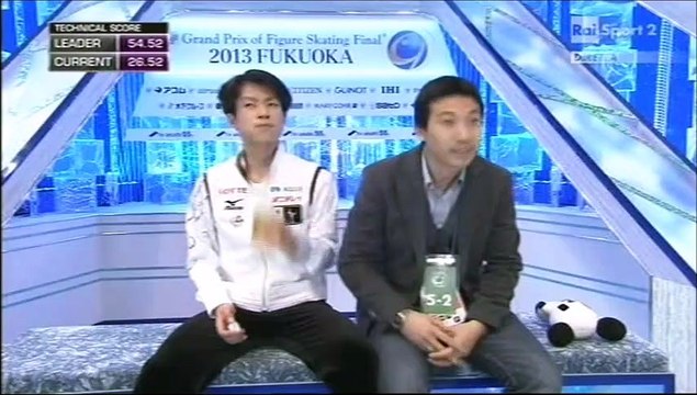 GPF13 - Commentators mention Hanyu (RAI ITA)