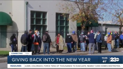 Giving back into the new year