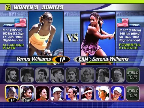 Virtua Tennis 2 online multiplayer - ps2