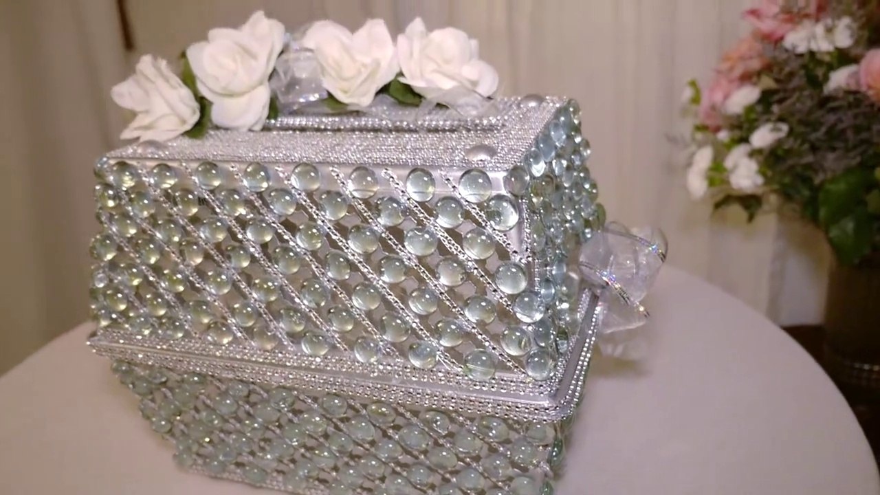 DIY | Dollar Tree Wedding Bling Card Box
