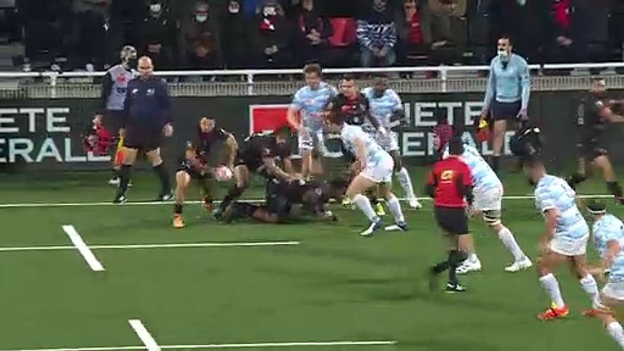 TOP 14 - Essai de Léo BERDEU (LOU) - LOU Rugby - Racing 92 - J14 - Saison 2021/2022