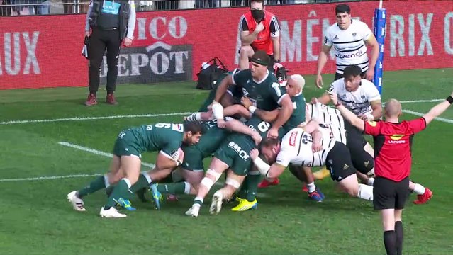 TOP 14 - Essai de Tumua MANU (SP) - Section Paloise - CA Brive - J14 - Saison 2021/2022