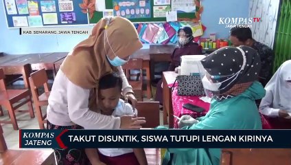 Takut Disuntik, Siswa Tutupi Lengan Kirinya