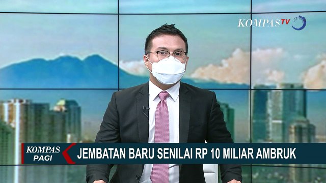 Jembatan Penghubung Kecamatan Tawangsari Sukoharjo Jateng Roboh Sebelum Diresmikan, Rugi Rp 10 M!