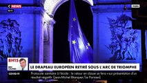 Résumé sur la polémique sur le drapeau Européen qui remplace le drapeau Français sous l'Arc de Triomphe