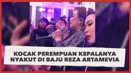 Kocak Video Perempuan Kepalanya Nyakut di Baju Reza Artamevia, Reaksinya Banjir Pujian