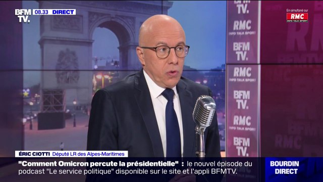Éric Ciotti: Je voterai le pass vaccinal, parce que je crois aux vaccins et à la science