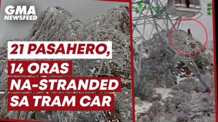 21 pasahero, 14 oras na-stranded sa tram car sa New Mexico | GMA News Feed