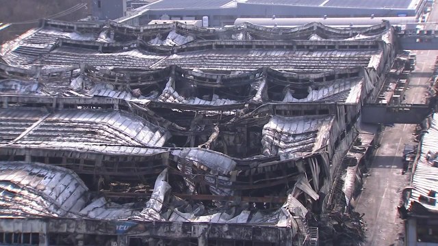 아산 보일러 공장 화재 1차 합동감식 진행 / YTN