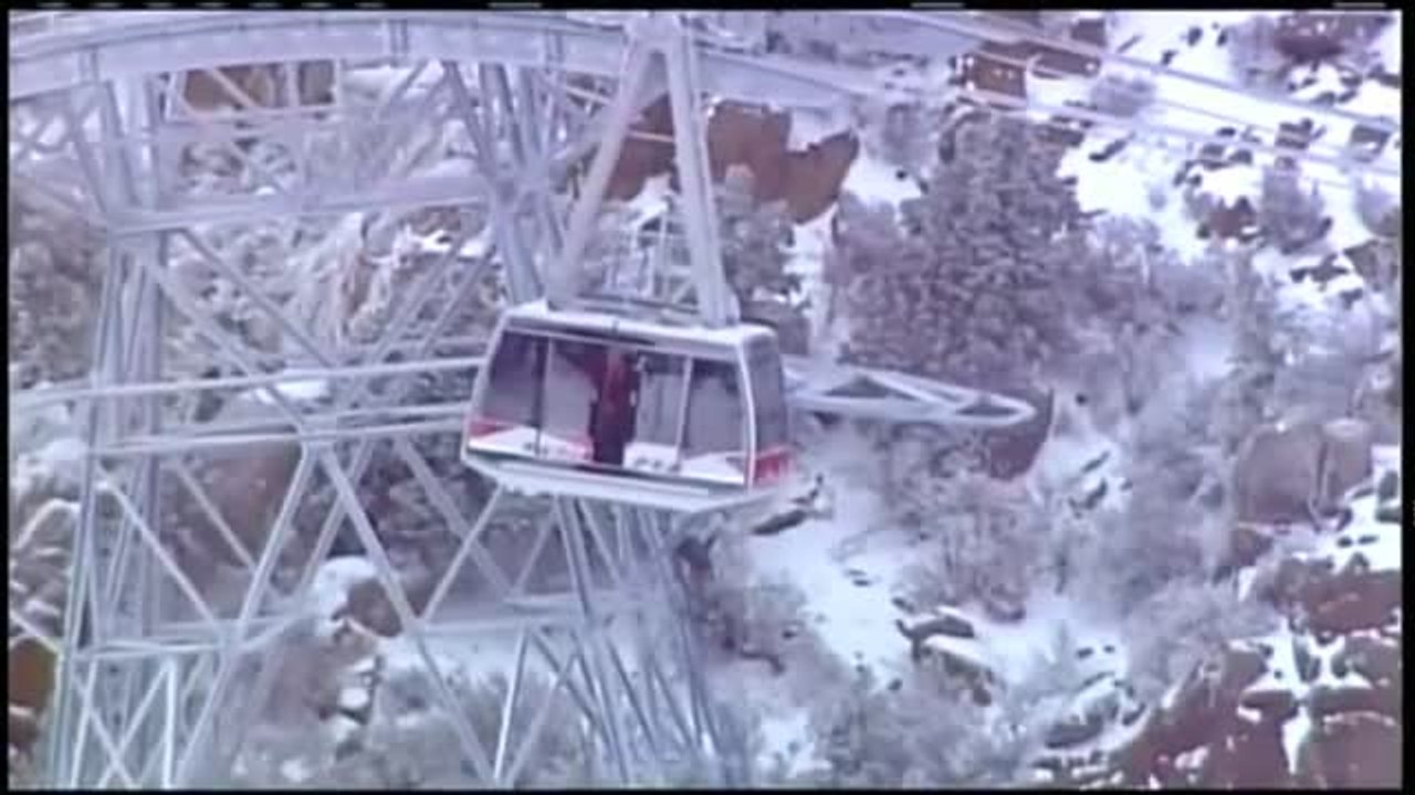 Aparatoso rescate de 21 personas en el estado de Nuevo México, Estados Unidos