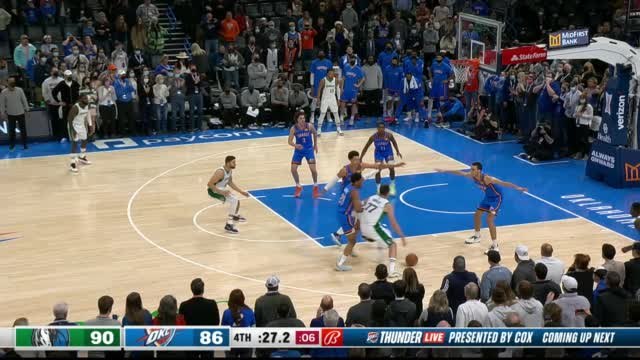Clutch Doncic pass sets Kleber maximum
