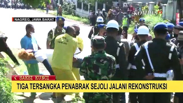 Menahan Pilu, Pihak Keluarga Korban Saksikan Rekontruksi Tabrak Lari 2 Remaja di Nagreg!