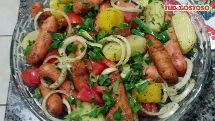 linguiça de frango ao forno