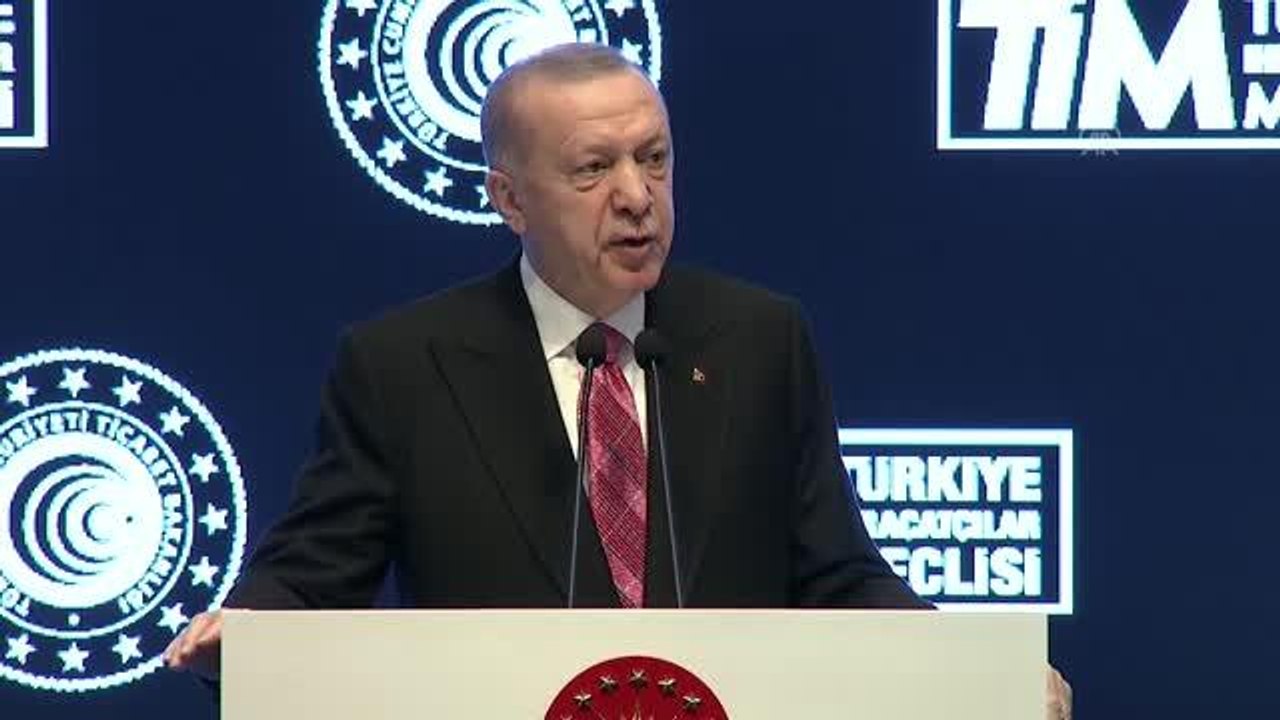 Cumhurbaşkanı Erdoğan: "2021 toplam ihracatımız geçen yıla göre yüzde 32,9 oranında artışla 225 milyar 368 milyon dolar olarak gerçekleşmiştir"