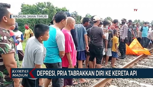 Depresi, Pria Tabrakkan Diri Ke Kereta Api
