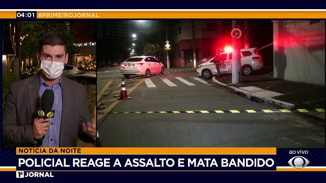 Um policial reagiu a um assalto e matou um criminoso que usava tornozeleira eletrônica, na zona sul de São Paulo. O bandido tinha deixado a cadeia no fim de dezembro, beneficiado pela saidinha de Natal.