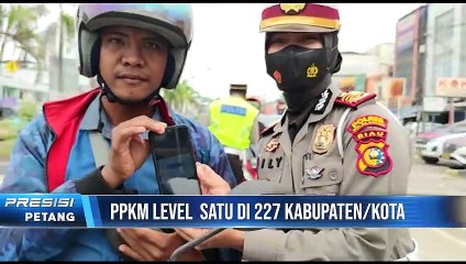 Daerah PPKM Level 1 Bertambah  Menjadi 227 Daerah