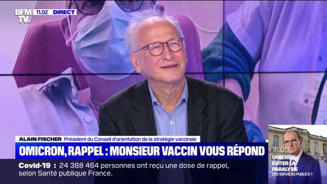 Variants Delta et Omicron: pour Alain Fischer, il faut passer le double-cap du mois de janvier