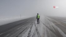 Muş'ta sis ve buzlanma kazaya neden oldu