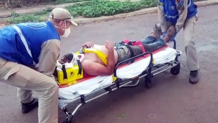 Siate socorre idoso atropelado no Bairro Coqueiral