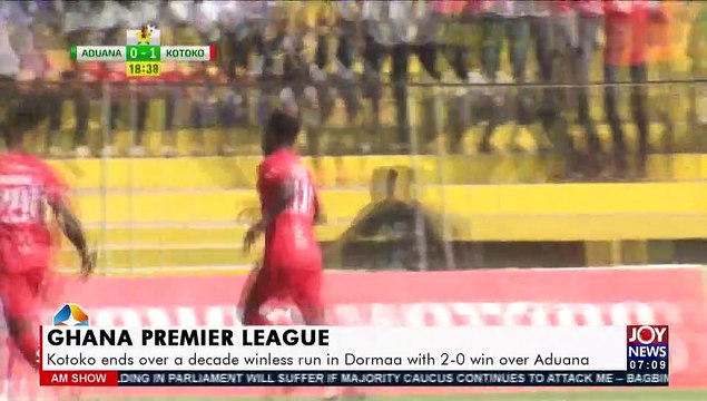 Ghana Premier League: Kotoko ends over a decade winless run in Dormaa - AM Sports (3-1-22)
