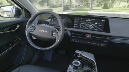 The new Kia EV6 in Vegan Leather Infotainment System