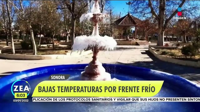 Frente frío 19 deja bajas temperaturas en Sonora y Nuevo León