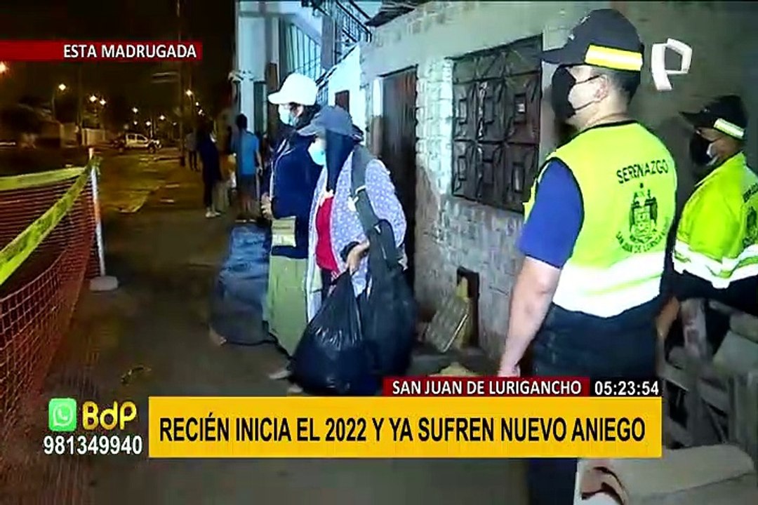 SJL: nuevo aniego afecta a vecinos de un sector del distrito