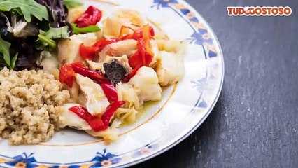 Lascas de bacalhau delícia