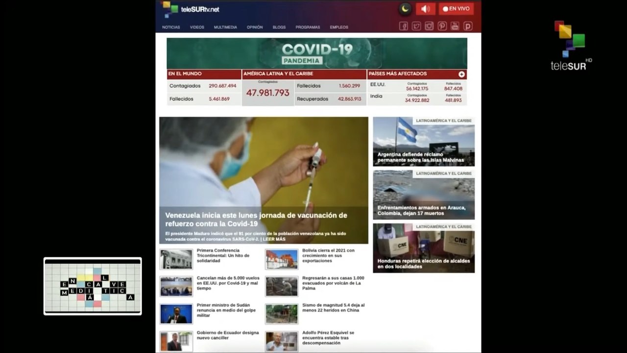 En Clave Mediática 03-01: Venezuela inicia campaña de vacunación de refuerzo contra la Covid-19