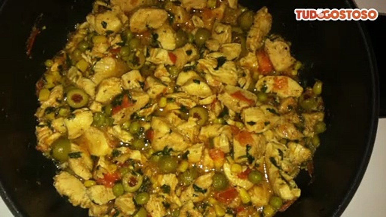 Peito de frango refogado