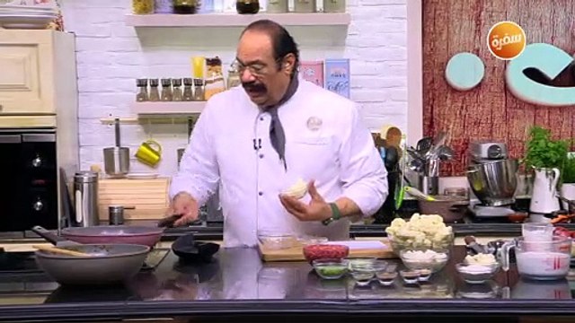 قرنبيط بالبشاميل و اللحمة و المفرومة | الشيف شربيني