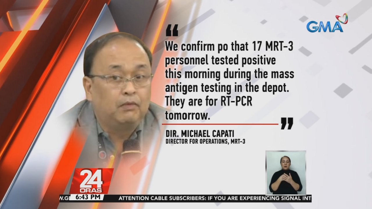 17 tauhan ng MRT-3, isu-swab test bukas matapos...