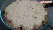 Macarrão com atum ao molho branco