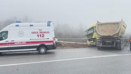 Kırklareli'nde tırla çarpışan otomobilin sürücüsü öldü