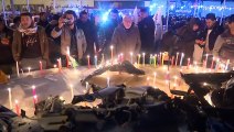 شاهد: إضاءة شموع في مطار بغداد في الذكرى الثانية لاغتيال سليماني والمهندس
