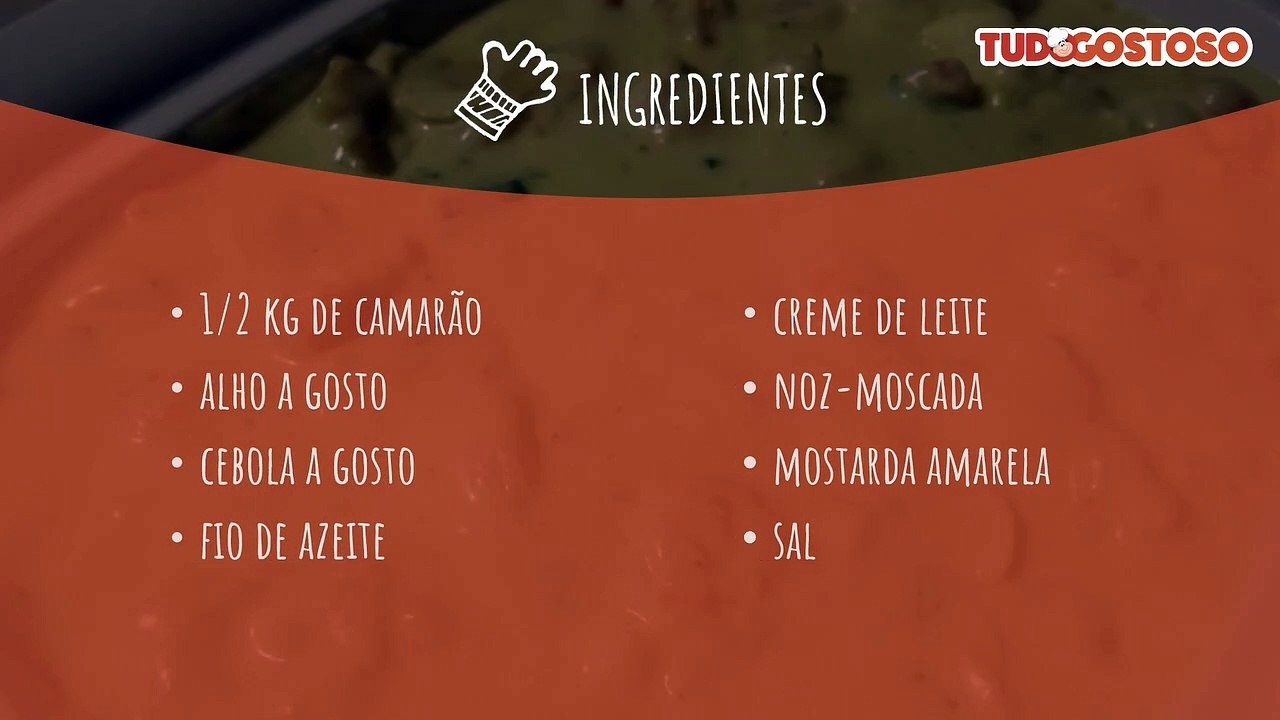Camarão ao molho branco