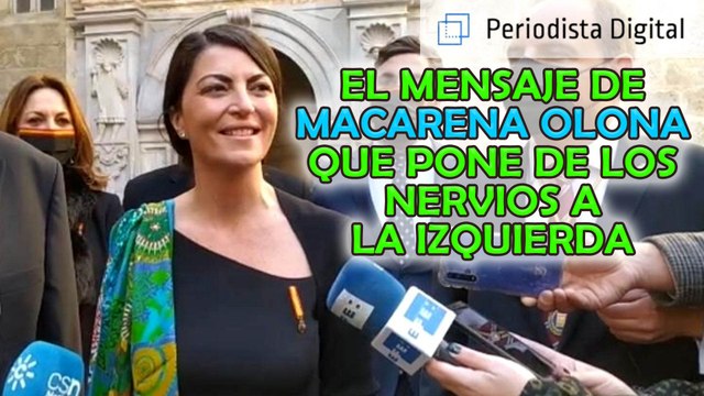 El mensaje de Macarena Olona (VOX) que pone de los nervios a la izquierda