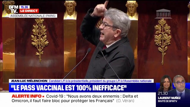 Jean-Luc Mélenchon s'exprime contre le pass vaccinal: La liberté est la meilleure des protections