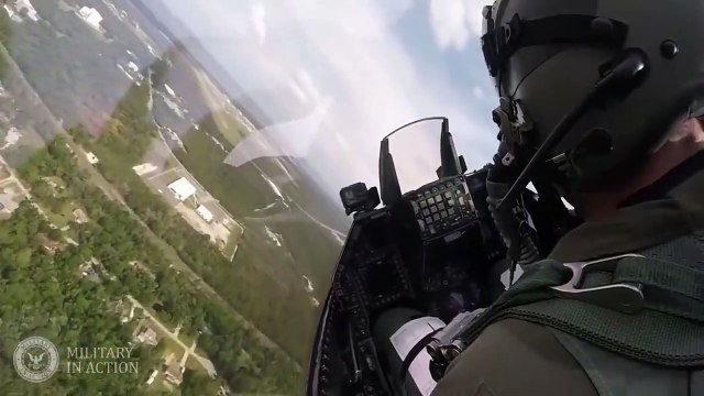 Cockpit View USAF F 16 Fighter Jets in Action Beautiful Take Off and Landing