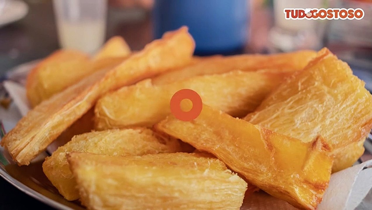 Mandioca frita e sequinha