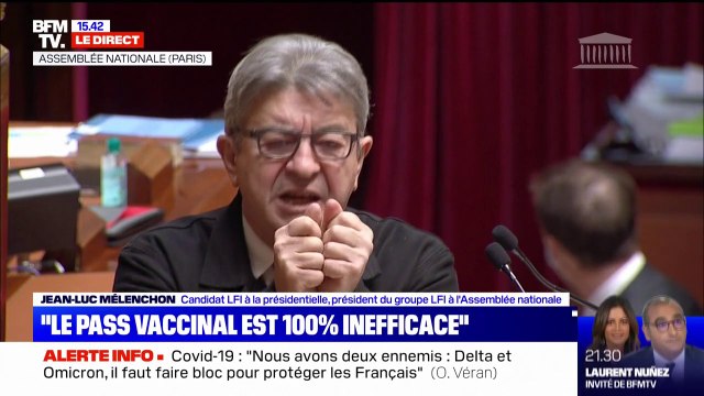 Pour Jean-Luc Mélenchon, le gouvernement s'est trompé sur tout: les tests, les masques, les jauges, les vaccins, les vagues