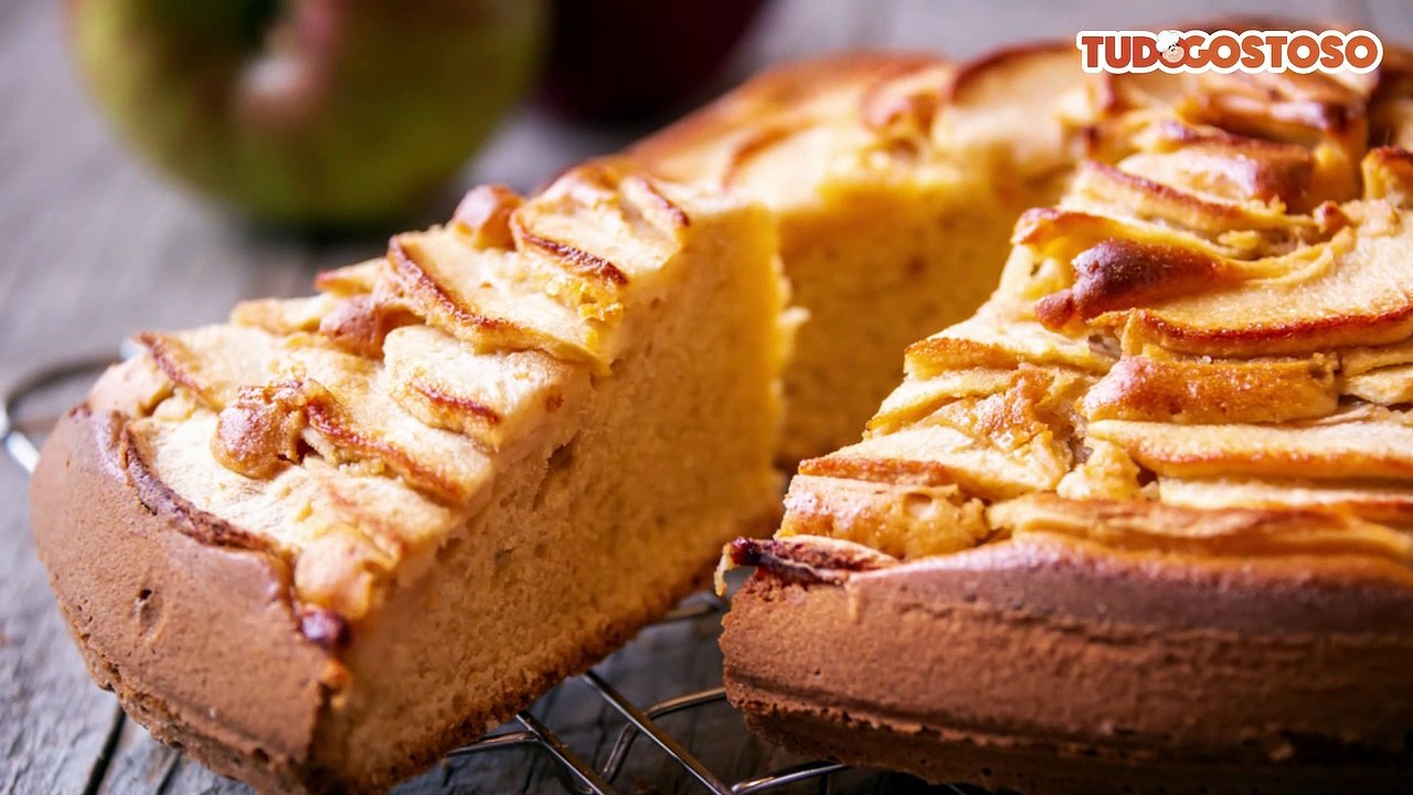 Bolo de aveia e maçã
